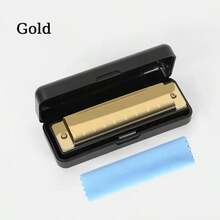 1pc, Personalized Custom Stainless Steel 10-Hole C Harmonica, Suitable For Children, Students, And Adult Beginners - Multicolor - View 10