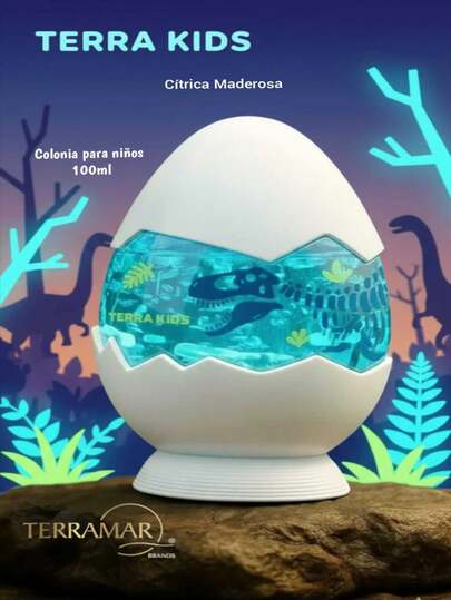 TERRAMAR BRANDS TERRA KIDS Colonia citrica amaderada, tematica dinosaurios