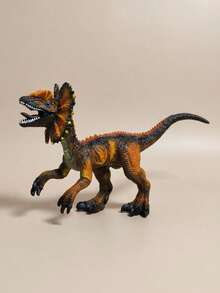 Figura de Dinosaurio Dilofosaurio para Niños, Juguete Prehistórico Detallado y Realista, Muñeco de Dinosaurio para Juego Creativo y Colección, Figura Decorativa Temática Jurásica, Ideal para Regalo Infantil, Fiesta de Dinosaurios y Diversión Diaria - Gris - Ver 2