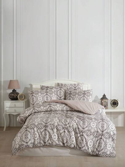 Turkish Cotton Duvet Cover Set With Pillow Cases – Soft & Breathable Cotton Contain Bedding Set