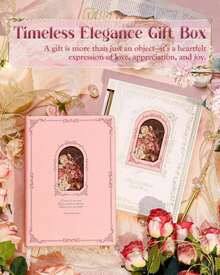 Hi!SCI Thick Journal For Women &Amp; Girls, 360 Pages A5 Writing Journaling Notebook With Paintings, Women Journal For Writing, Vintage Journal With Gift Box &Amp; Pen For Girls Gift Ideas (Candy Pink) - ColorA - 查看 2