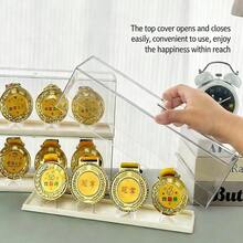 1个奖牌展示盒、奖杯架、徽章展示柜、人偶支架 - 白色 - 查看 1