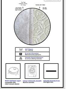 Kitchen Rug - Kitchen Runner Rug - Machine Washable, Non Slip Kitchen Mat, 60*150, 60*200, 80*200, 100*200, 120*180 Cm, Made In Türkiye - Light Grey - View 3