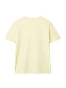 1-Piece Women's Plant Print Vacation Casual Loose Comfortable Round-Neck Short-Sleeve T-Shirt - Màu be - Xem 5