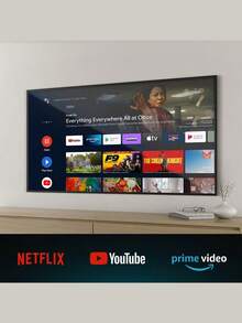 Cecotec 75吋智慧LED電視A3系列ALU30075S：4K超高畫質解析度與Android TV 11作業系統，為您帶來極致的觀賞體驗。使用Google Assistant控制電視，並透過Chromecast輕鬆投影螢幕。杜比視界與HDR10技術，呈現超過10億種色彩，帶來栩栩如生的畫面。無邊框設計，打造沉浸式觀賞體驗。配備HDMI 2.1和藍牙等先進連接方式。是追求創新與品質娛樂體驗使用者的理想選擇。 - 查看 1