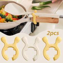 2pcs Cute Cartoon Deer Ear Design Silicone Spoon Rest, Heat Resistant Non-Slip Pot Holder, Ladle & Spatula Organizer, Easy To Clean, Ideal Gift For New Year, Valentine's Day - Multicolor - View 11