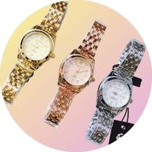 Pallyjane Small Women's Watch, Water Resistant, Delicate Minimalist, With Mini Dial, 25 Mm Watch Diameter, Classic Elegant Women's Fashion Quartz. - Vàng - Xem 4