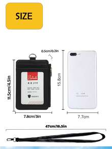 Ví da Life-Mate có ngăn khóa kéo, nhiều khe đựng thẻ và cửa sổ trong suốt, phù hợp cho nhân viên văn phòng, giáo viên, sinh viên, người giao hàng, công nhân. Được làm từ da PU, có thể dùng làm ví đựng thẻ ID, ví đựng bằng lái xe, ví đựng thẻ, ví đựng danh thiếp, ví đựng thẻ tín dụng, dây đeo thẻ giáo viên và ví đựng thẻ ID, ví nam, ví mini, hộp đựng thẻ. - màu đen - Xem 5