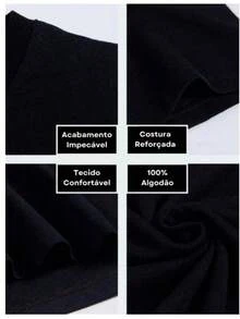 Camiseta 100% Algodão Nossa Senhora Aparecida Camisa Estampa Religiosa Católica Maria - Azul Marinho - Visão 2