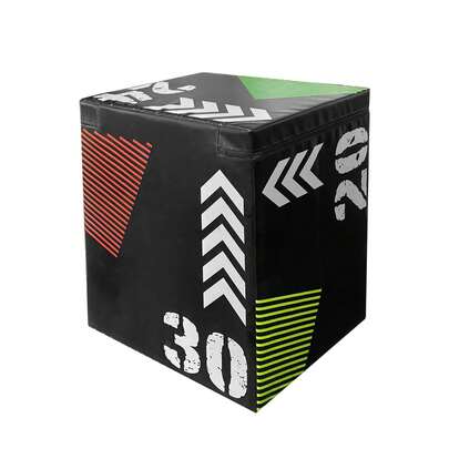 Techigher Plyo Jump Box, 3 In 1 Soft Plyometric Gym Training Crate, Jumping Exercise Equipment, Heavy Duty Plyo Box Gym Step Up Boxes Platform For Strength Training For Fitness Exercise Workout