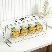 1个奖牌展示盒、奖杯架、徽章展示柜、人偶支架 - 白色 - 查看 3