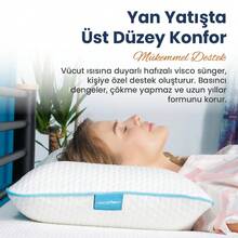 Visco Particle Orthopedic Pillow - 1 Piece - White - View 2