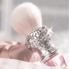 Swan Ballet Blush Wool Brush Mineral Powder Bronzer Contour Makeup Brushes - 白色藤紫色 - 查看 5