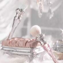 Swan Ballet Blush Wool Brush Mineral Powder Bronzer Contour Makeup Brushes - 白色藤紫色 - 查看 7