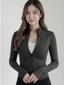 Chaqueta Deportiva para mujer Ligera - Gris - Ver 4
