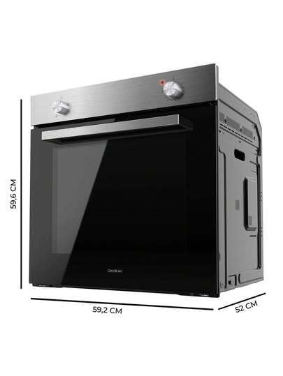  Cecotec Integrative Bolero Hexa C126000 Inox A 2800 W, 77 l inhoud, 4 functies, Steam Assist, Steam EasyClean, Cooling Fan, Triple Glas, Energieklasse A, Binnenverlichting