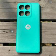 Funda de silicon Para Moto.rola Edge 60 Fusion, Funda Suave y delgadsa - Azul menta - Ver 1