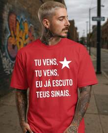 Unisex T-Shirt Make The L You I Already Hear Your Signals Left Thirteen Luiz Inácio - Rojo - Ver 1