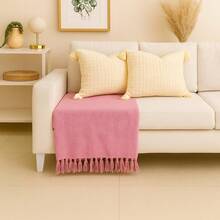 Handmade Decorative Sofa Throw Blanket, XGG Giant Size, Protective Cotton - Cama individual rosa bebé 1,40 x 2,30 - Ver 2
