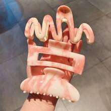 3pcs/Set New Versatile Large Hair Claw, Ink Painting Style, Suitable For All Seasons - Multicolor - View 10