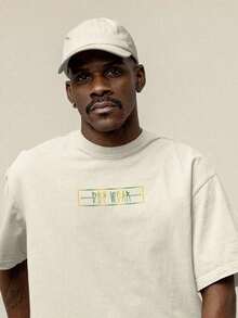 Men's T-Shirt Brazil World Cup Panther Brazil Short Sleeve Basic Casual Stylish 100% Cotton - 白色 - 查看 2