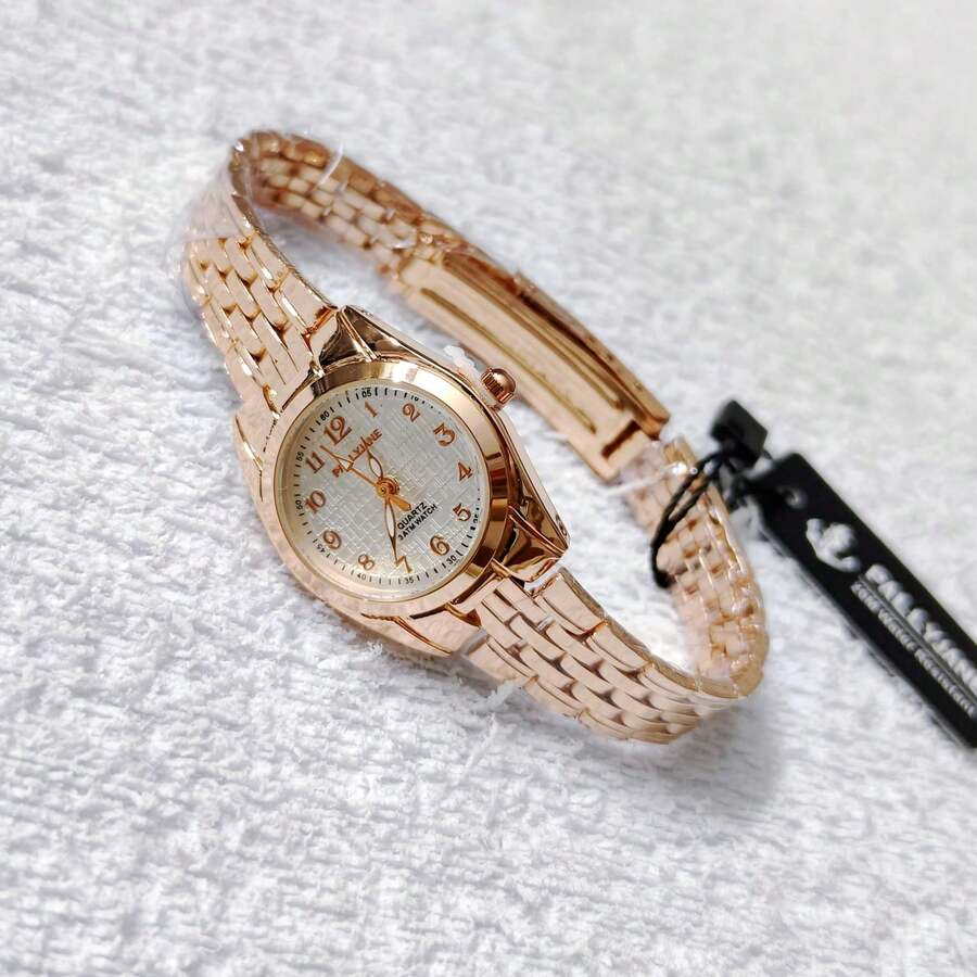 Pallyjane Small Women's Watch, Water Resistant, Delicate Minimalist, With Mini Dial, 25 Mm Watch Diameter, Classic Elegant Women's Fashion Quartz. - 香檳色 - 查看 1