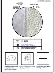 Kitchen Rug - Kitchen Runner Rug - Machine Washable, Non Slip Kitchen Mat, 60*150, 60*200, 80*200, 100*200, 120*180 Cm, Made In Türkiye - Beige - View 4