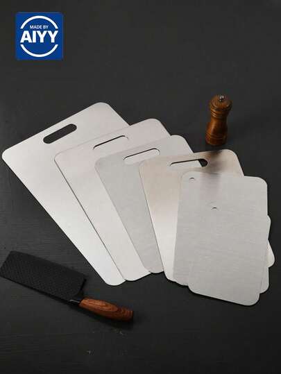 5片/3片/1片装高品质不锈钢双面砧板，加厚防霉，适用于厨房和餐厅，家居生活>厨房和餐厅，易于用水清洗