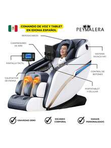 Sillón Masaje Premium Reclinable Y Gravedad Cero Completo 2 - Tipo de Enchufe A USA (110-127V) - Ver 2