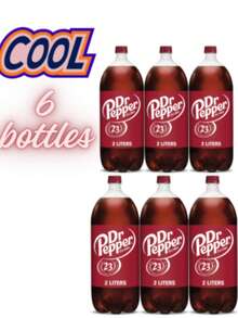 Dr Pepper Carbonated Cola Soft Drink, 2L Bottles, Pack Of 6 Family Size Soda - Soda Pop - View 1