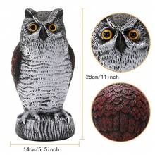 Fake Owl Decoys, Nature Enemy Scarecrow Plastic Statues, Pest Repellent, Bird Control And Pigeon Deterrent Outdoor Yard, Garden Protectors - A - View 2