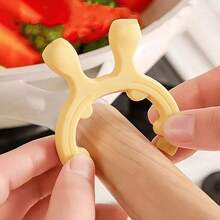 2pcs Cute Cartoon Deer Ear Design Silicone Spoon Rest, Heat Resistant Non-Slip Pot Holder, Ladle & Spatula Organizer, Easy To Clean, Ideal Gift For New Year, Valentine's Day - Multicolor - View 5