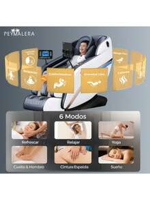 Sillón Masaje Premium Reclinable Y Gravedad Cero Completo 2 - Tipo de Enchufe A USA (110-127V) - Ver 5