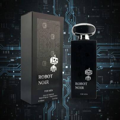 EverlyX Robot Noir Eau De Parfum 100ml - An Intense And Modern Fragrance With A Deep And Elegant Profile, Ideal For Men Seeking A Distinctive Scent For Day Or Night, With A Strong Presence And Contemporary Style. ✅ Shipping To Spain In 24/48 Hours