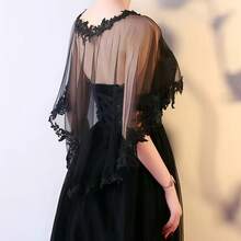 1pc Women's New Wedding Accessory Lace Shawl Cape Poncho - White - View 6