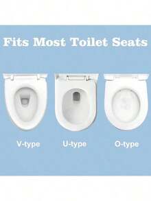 50pcs Disposable Waterproof Non-Woven Toilet Seat Cover, Portable Individually Wrapped Hygienic Toilet Pad, Travel Essentials For Hotel Hospital Public Restroom, Clean Toilet Seat Mat For Home Office Outdoor Use - Multicolor - View 8