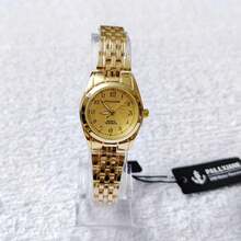 Pallyjane Small Women's Watch, Water Resistant, Delicate Minimalist, With Mini Dial, 25 Mm Watch Diameter, Classic Elegant Women's Fashion Quartz. - Vàng - Xem 2