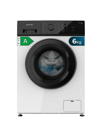  Máquina de Lavar Roupa Cecotec Bolero DressCode 620 de 6kg com Carregamento Frontal e Motor Inverter: Economize energia com a eficiência energética Classe A e o motor Inverter Plus, que oferece mais de 50% de eficiência energética. Desfrute de 16 programas adaptados a diferentes tecidos, incluindo o SteamMax para esterilizar as suas roupas com vapor e o Spa Care com água a 90°C. Personalize a sua lavagem com velocidades de centrifugação até 1000 RPM e Início Programado com até 18 horas de antecedência. Possui o sistema KidLock para crianças e a função Drum Clean para manter o tambor impecável. Inclui um programa de lavagem rápida de 15 minutos.