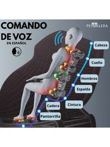 Sillón Masaje Premium Reclinable Y Gravedad Cero Completo 2 - Tipo de Enchufe A USA (110-127V) - Ver 8