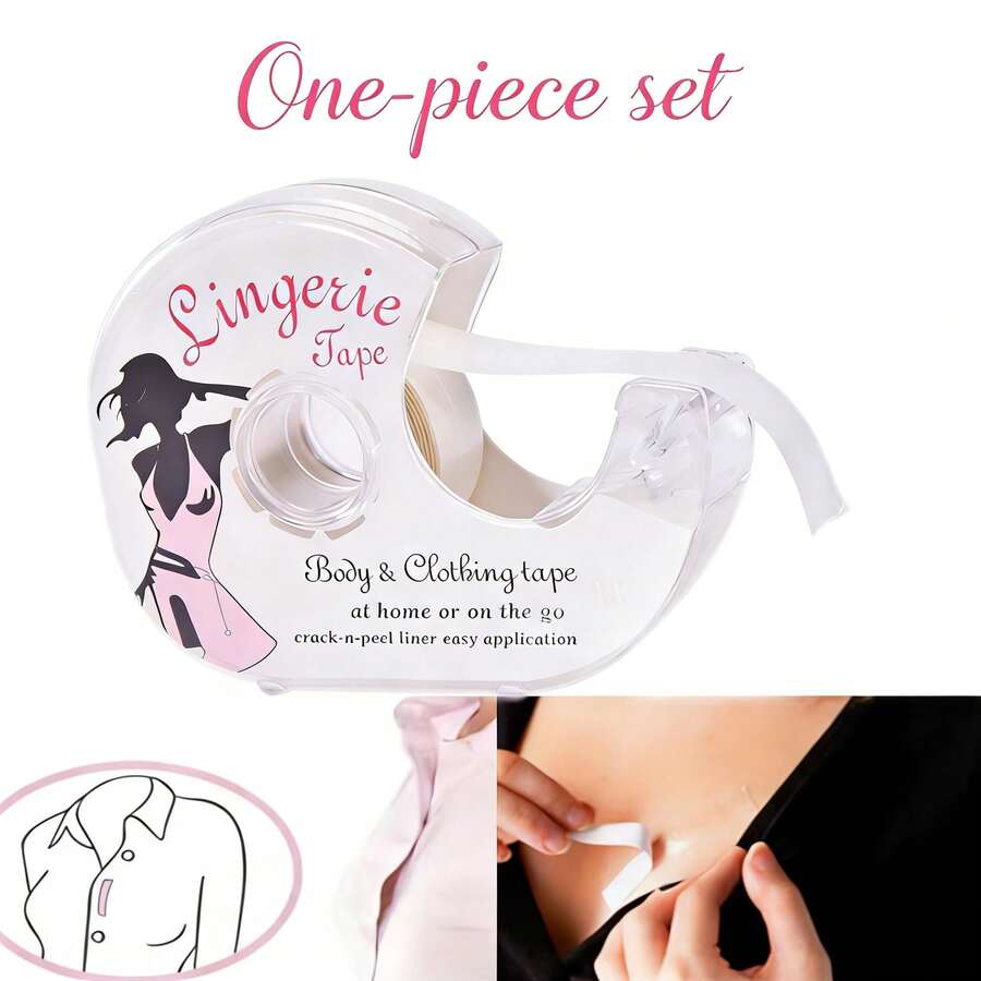 1 Piece Set Double Sided Body Tape Self-Adhesive Bra Clothes Dress Shirt Secret Sticker Clear Lingerie Tape Anti-Naked Invisible Chest Patch For Women Body Skin - Multicolor - View 1