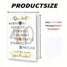 1pc 40th Birthday Card Woman Man, Beautiful 40th Birthday Card With Special Designs, 40th Greeting Cards For Friends, Lovers And Parents - View 3