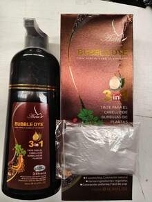 500ml Black Color Shampoo For Men And Women, 3-In-1 Argan Color Shampoo, Semi-Permanent Gray Coverage - KAFE OSCURO - View 1