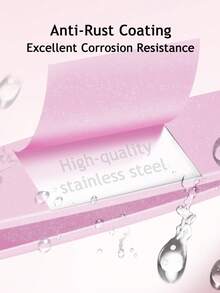 SHILING High Quality Stainless Steel Depilation Tool, Pink Angled Tweezer Eyebrow Trimmer - View 5