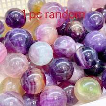 1 pièce Sphère de fluorite candy belle, convient comme cadeau pour les amis - Multicolore - Voir 9