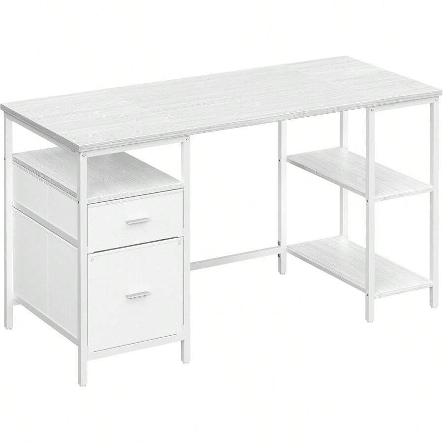 Computer Armoires & Hutches - Maple White + Cloud White - View 1