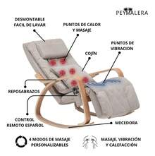 PEYMALERA Silla Mecedora De Masaje Multifuncional Vibración Reclinable - Tipo de Enchufe A USA (110-127V) - Ver 2