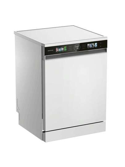 Cecotec Lavavajillas Compacto 60cm Bolero Aguazero 6620 C, 15 Servicios, Motor Inverter Silencioso, 8 Programas Personalizados, Pantalla FullColor XXL, Smart Wash Ecoeficiente, Long Storage UV Higiénico, Auto Open y Turbo Dry+ para Secado Rápido, Half Load y Dual Zone Wash para Flexibilidad en la Carga