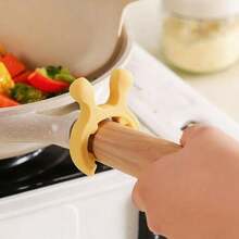 2pcs Cute Cartoon Deer Ear Design Silicone Spoon Rest, Heat Resistant Non-Slip Pot Holder, Ladle & Spatula Organizer, Easy To Clean, Ideal Gift For New Year, Valentine's Day - Multicolor - View 7