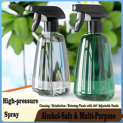 手动压力式细雾喷雾瓶，适用于家居清洁、头发护理、植物浇水、窗户玻璃清洁
