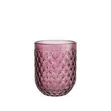 Santa Clara Set 6 Vasos de Cristal Agua 270cc y 430cc Modelos Odiel y Orbel, Vasos de Vidrio con Relieve en Varios Colores, Aptos para Lavavajillas y Microondas - Envío GRATIS ✅ Entrega 24/48h a España (península) - Orbel púrpura - Ver 5